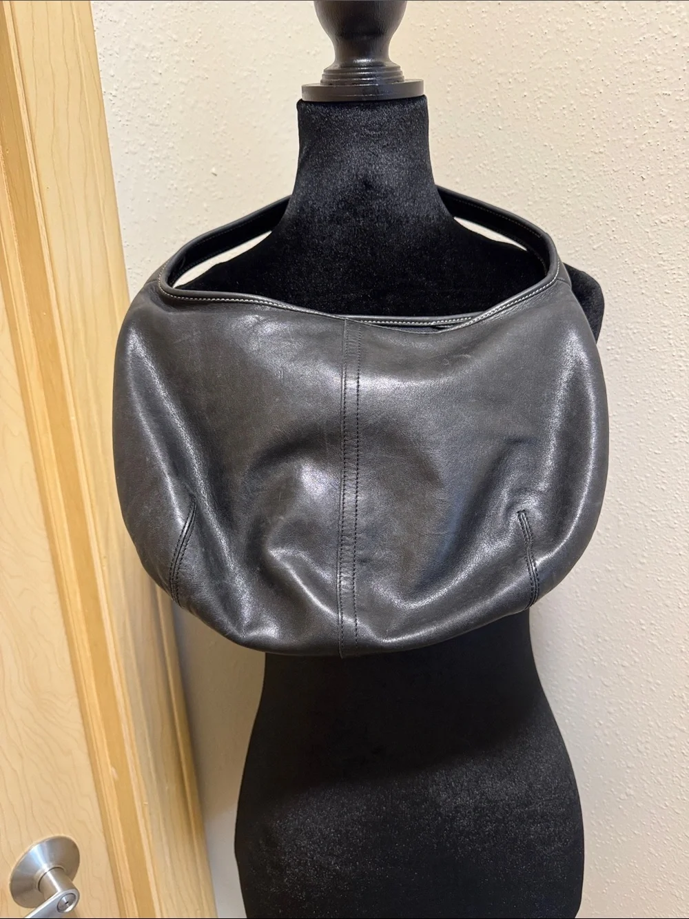 Coach Black Leather Shoulder Hobo
